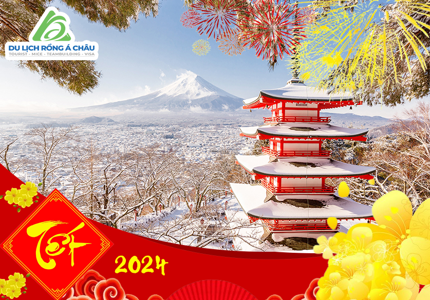 TOUR NHẬT BẢN: TOKYO - PHÚ SĨ 5 NGÀY 4 ĐÊM TẾT NGUYÊN ĐÁN 2024
